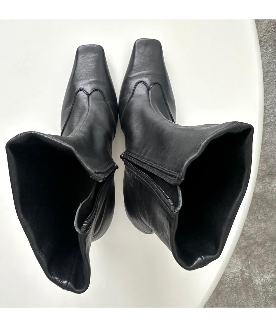 KHAITE Черные кожаные ботильоны, фото 3