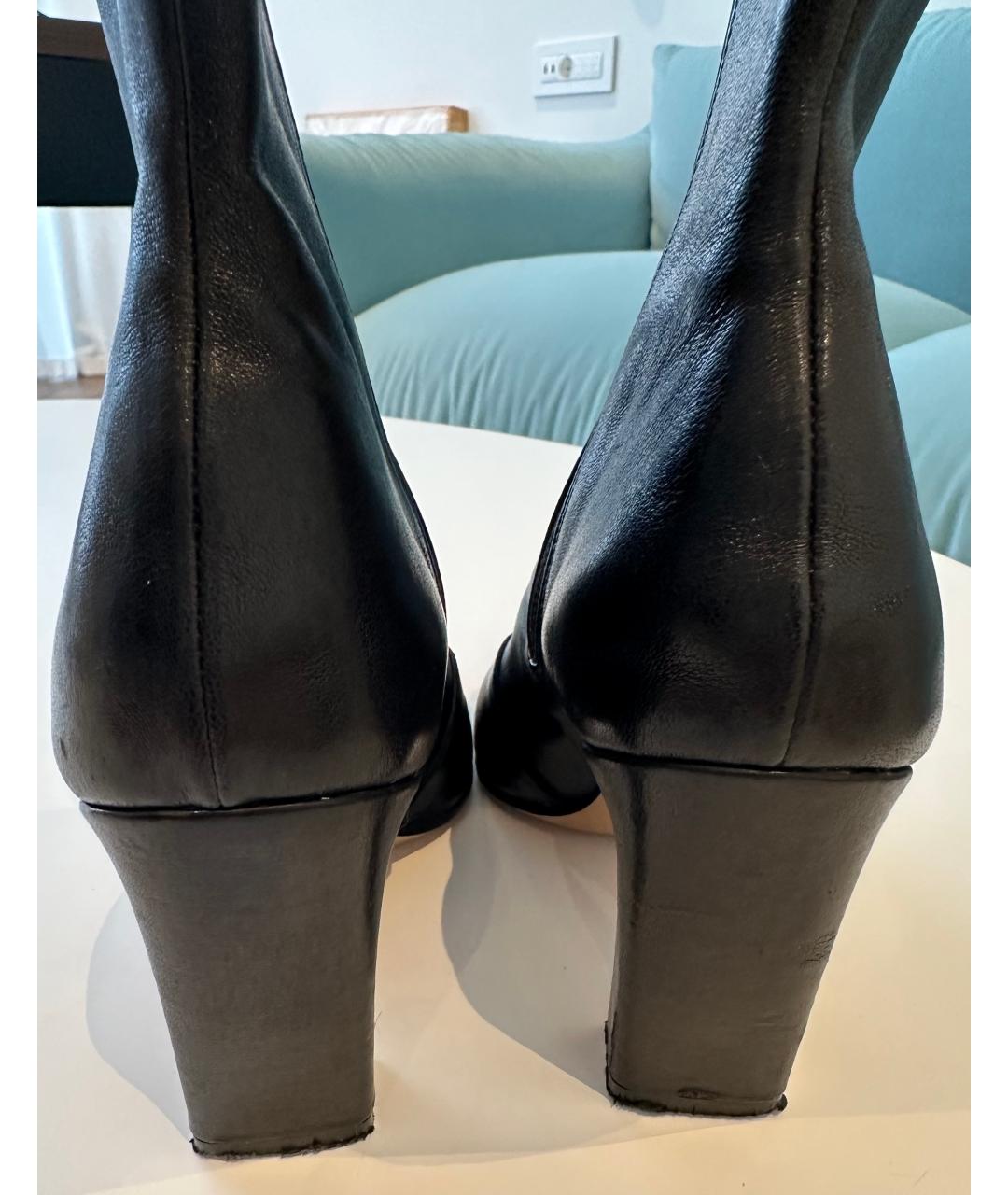 KHAITE Черные кожаные ботильоны, фото 4