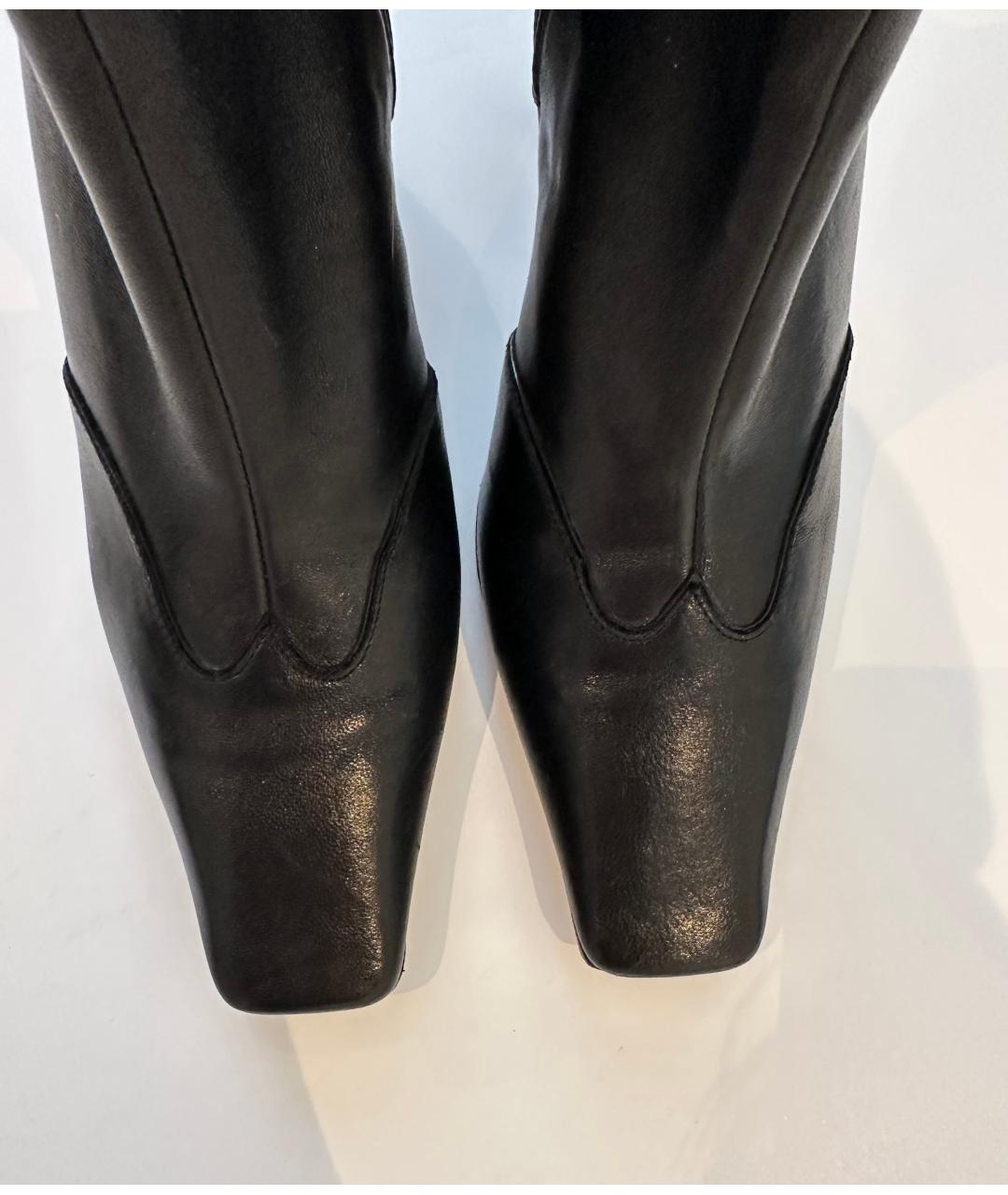 KHAITE Черные кожаные ботильоны, фото 7