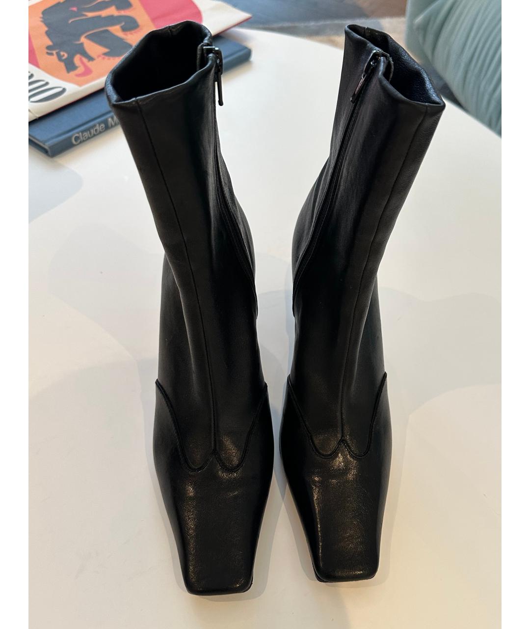 KHAITE Черные кожаные ботильоны, фото 2