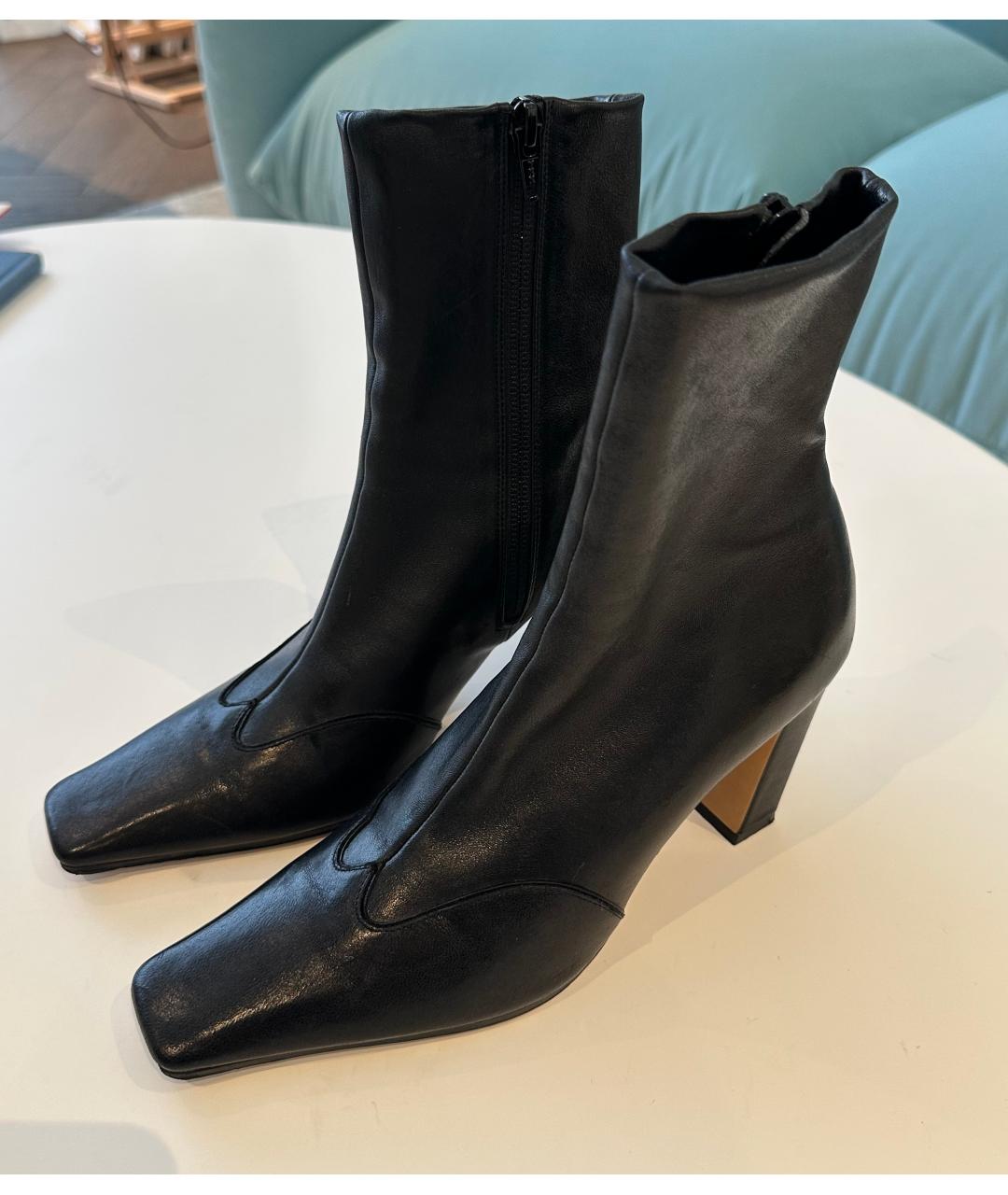 KHAITE Черные кожаные ботильоны, фото 6