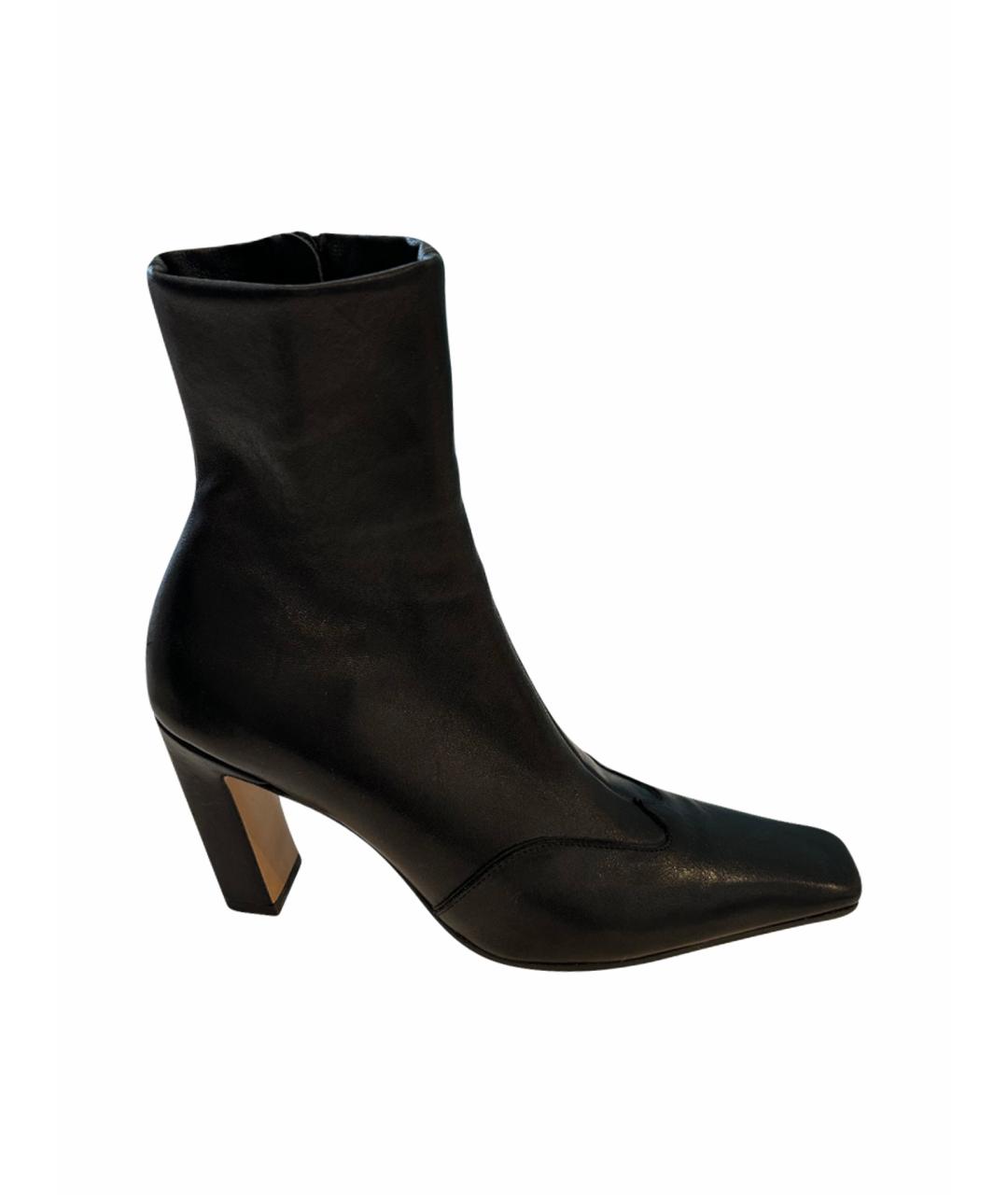 KHAITE Черные кожаные ботильоны, фото 1
