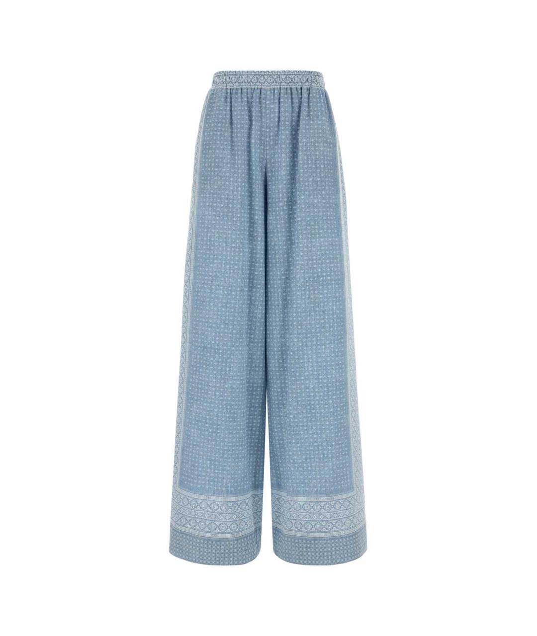 ERMANNO SCERVINO Мульти шелковые прямые брюки, фото 1