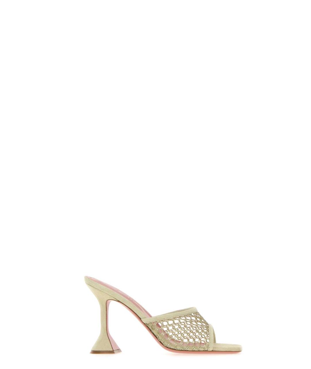 Amina Muaddi Зеленые мюли, фото 1