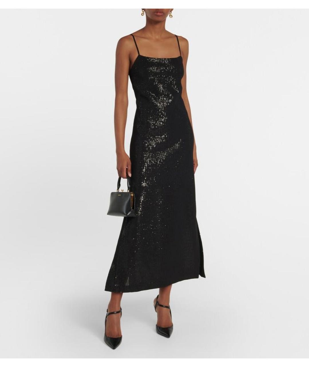 MAX MARA Черное полиэстеровое платье, фото 2