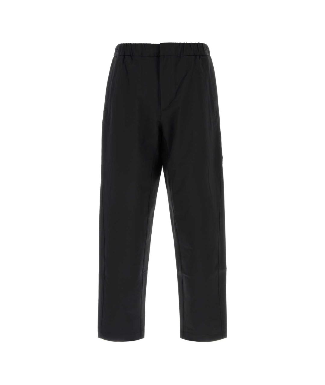 HERNO Черные полиэстеровые повседневные брюки, фото 1