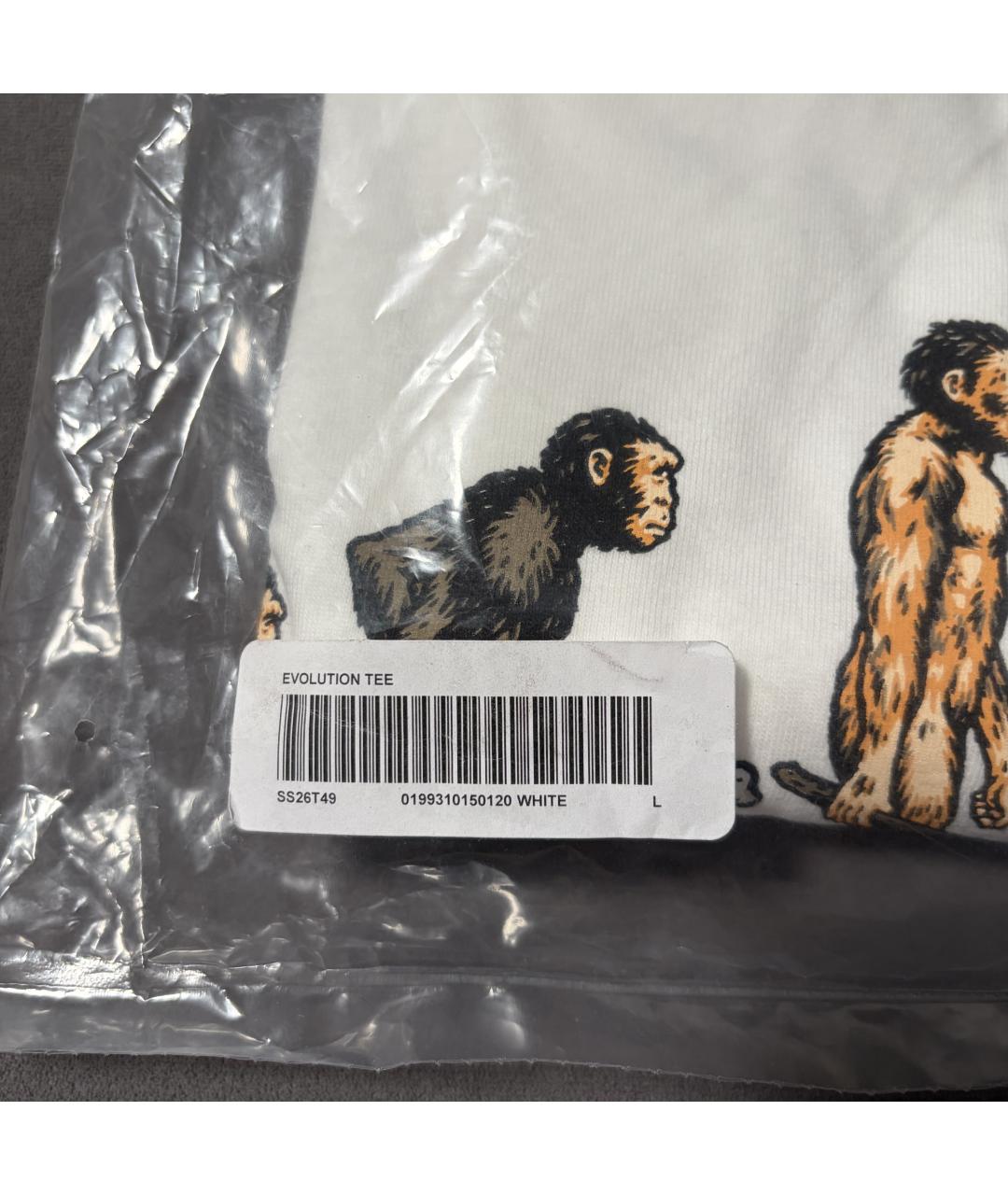 SUPREME Белая хлопковая футболка, фото 5