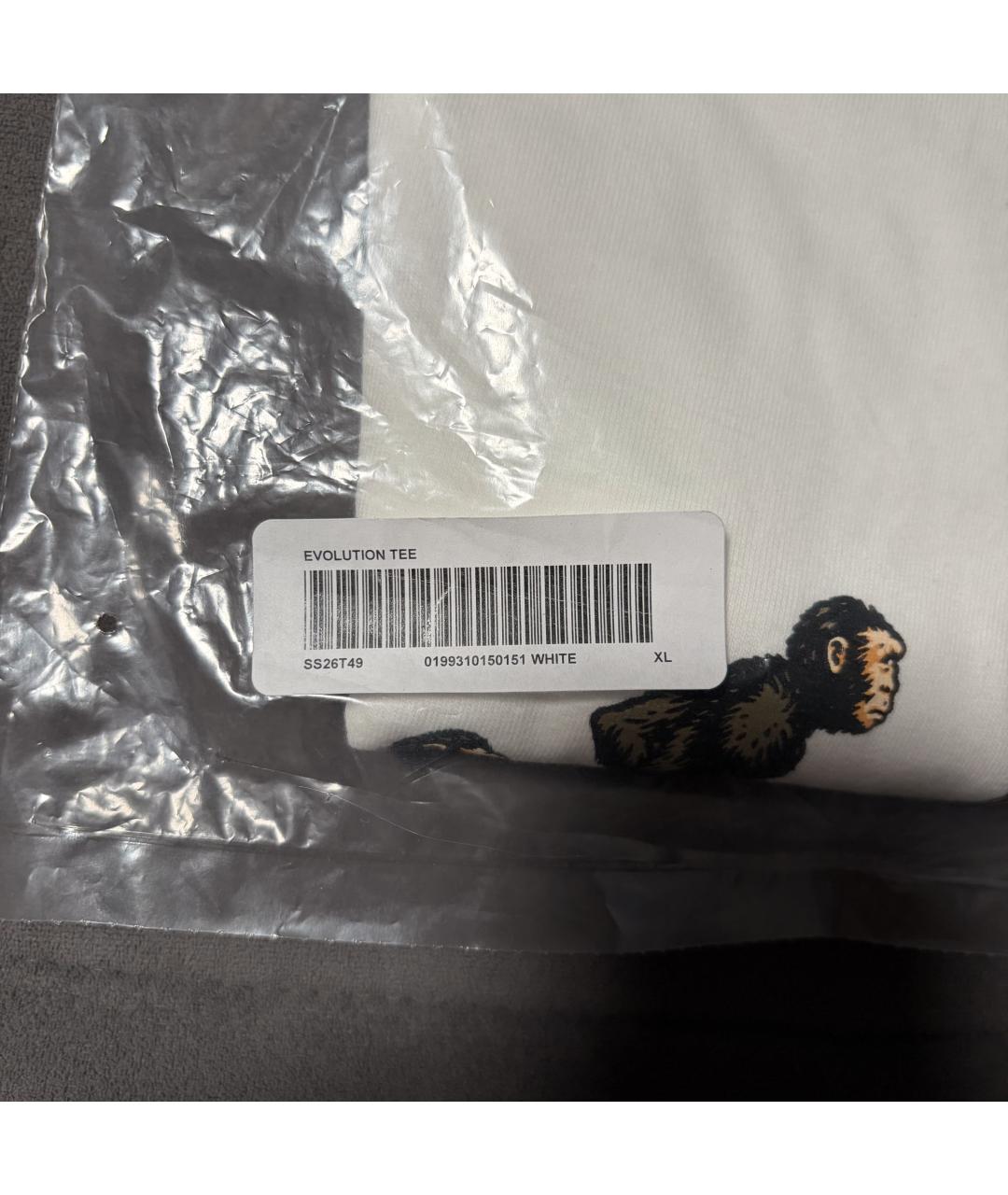 SUPREME Белая хлопковая футболка, фото 9