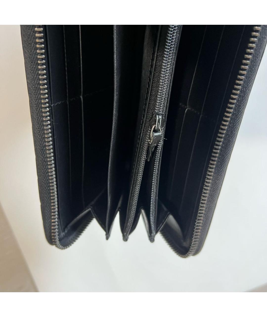 GUCCI Черный кожаный кошелек, фото 3