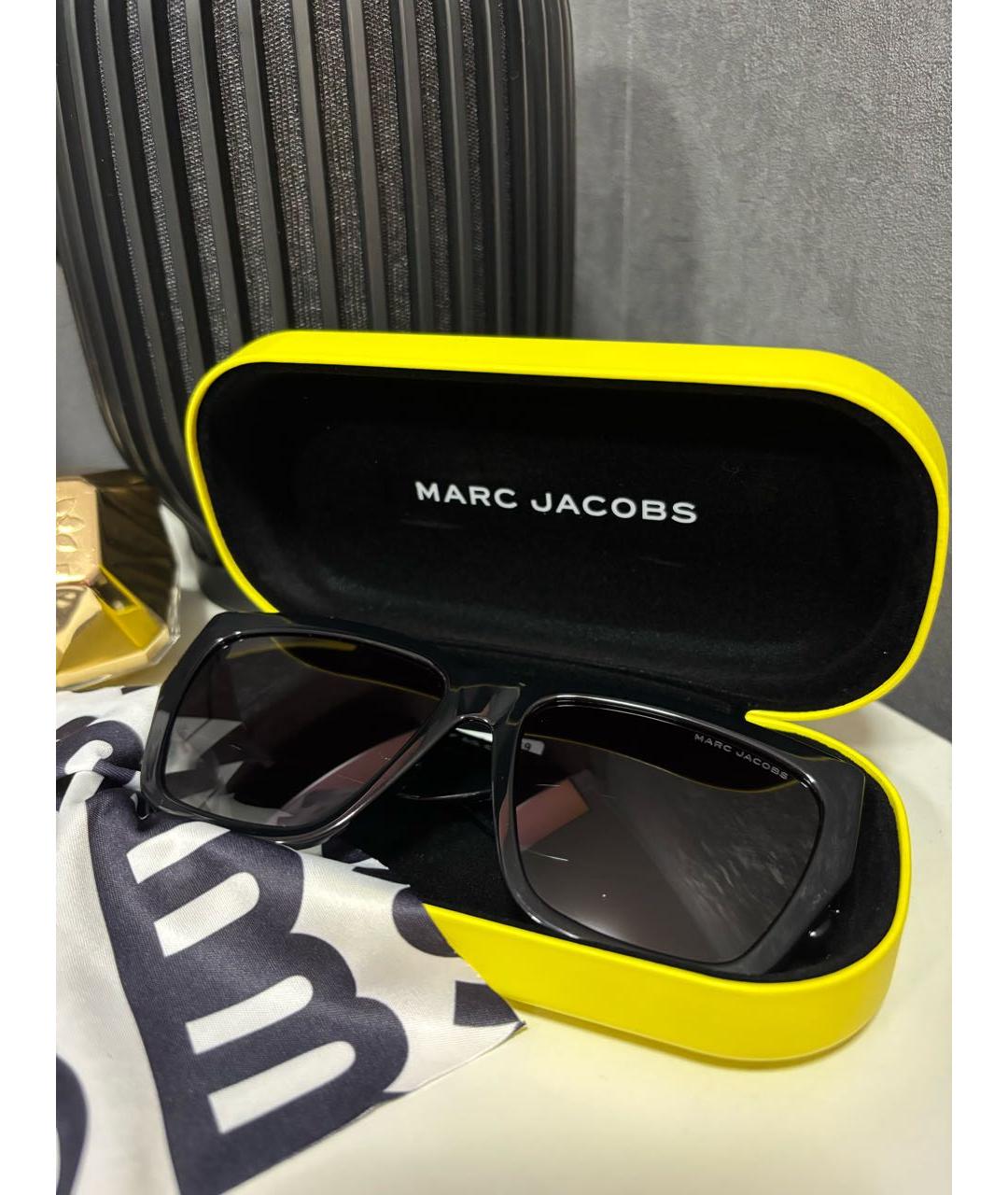 MARC JACOBS Черные пластиковые солнцезащитные очки, фото 2