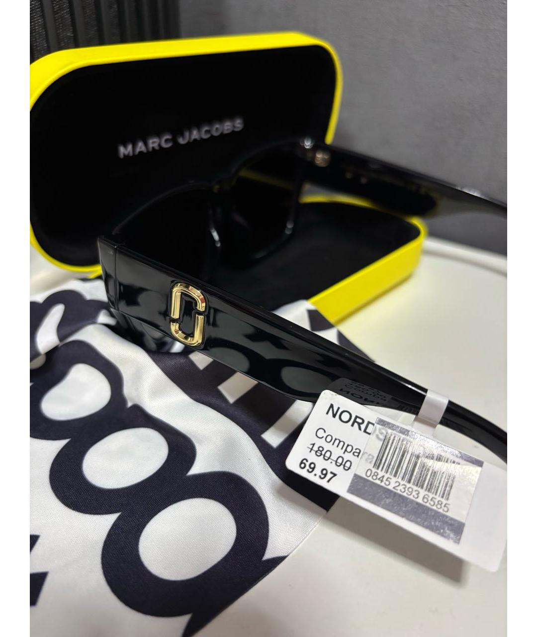 MARC JACOBS Черные пластиковые солнцезащитные очки, фото 3