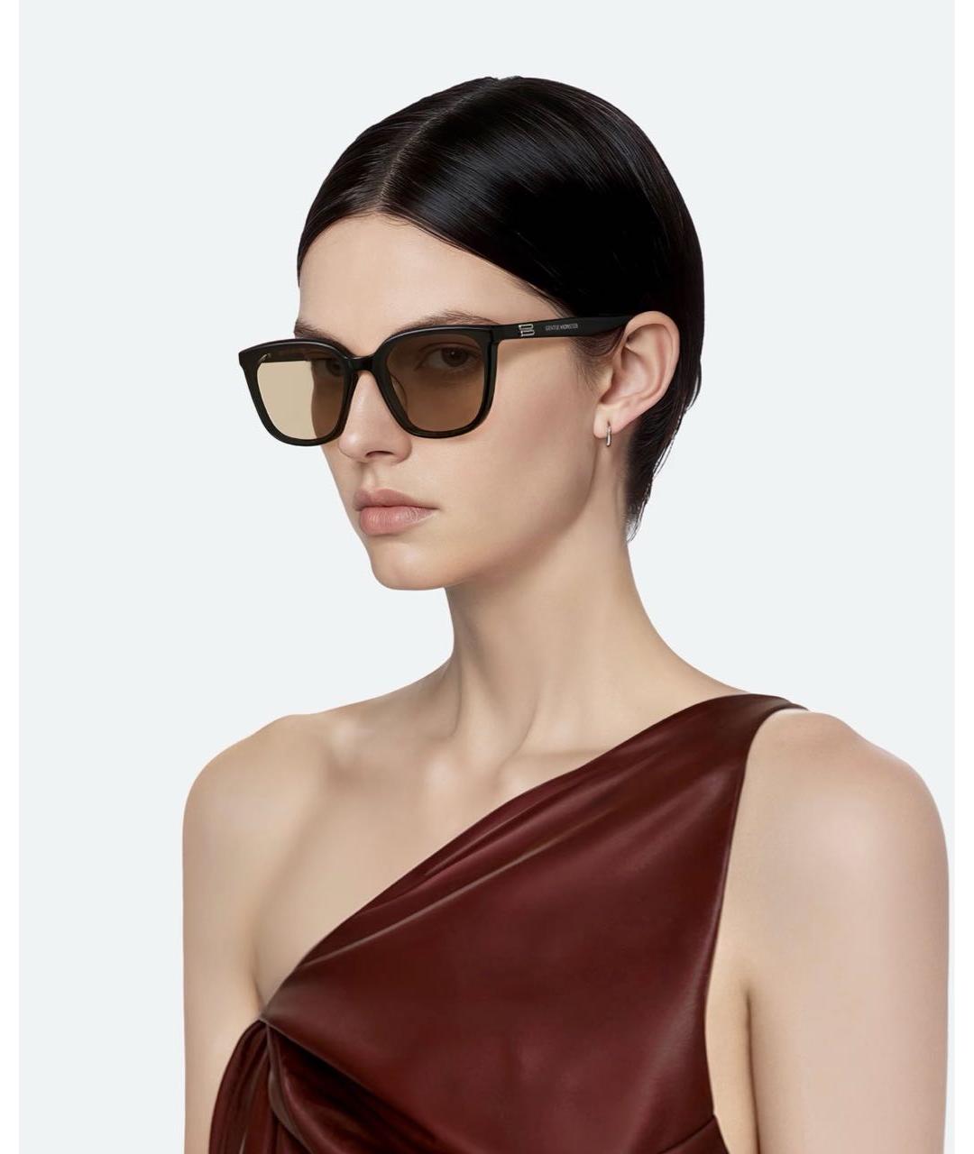 GENTLE MONSTER Черные пластиковые солнцезащитные очки, фото 6