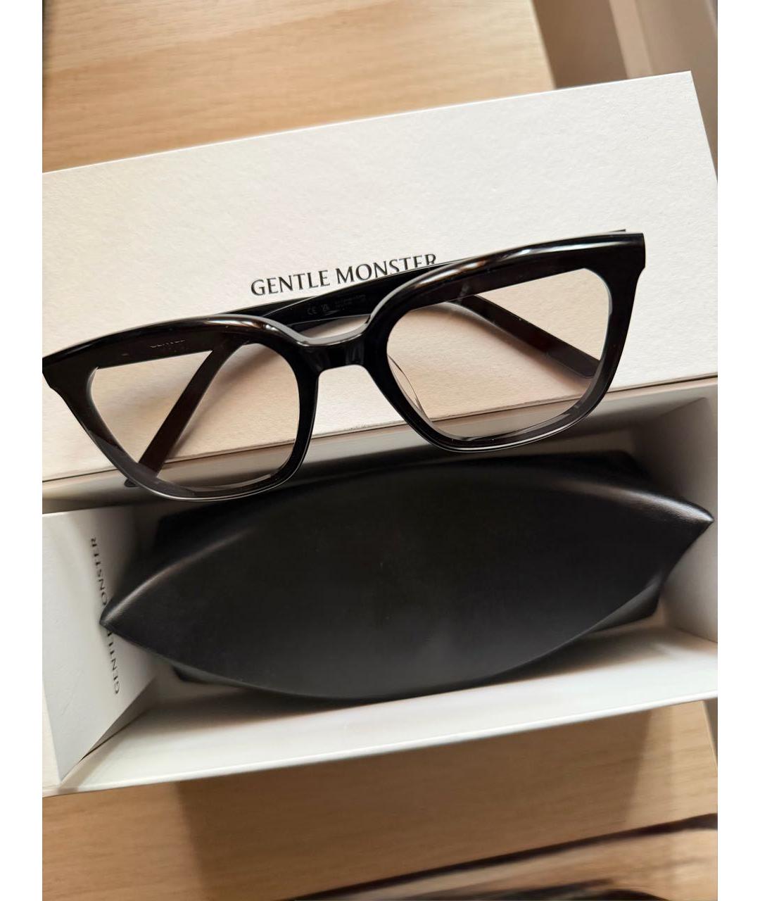 GENTLE MONSTER Черные пластиковые солнцезащитные очки, фото 4