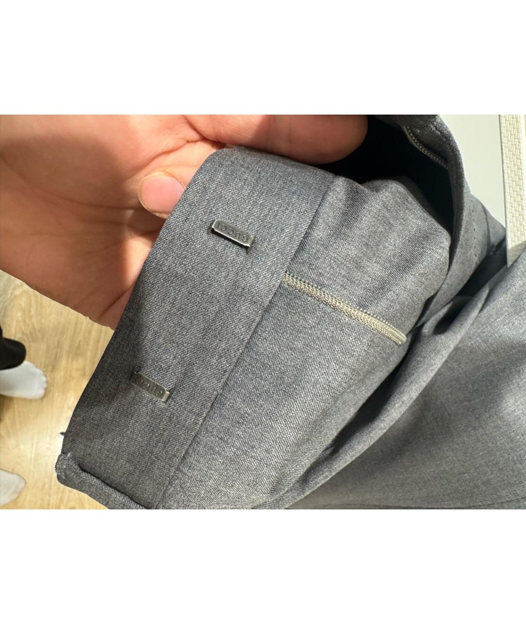 GUCCI Серый классический костюм, фото 8