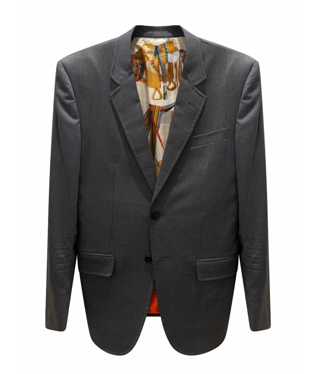 GUCCI Серый классический костюм, фото 1