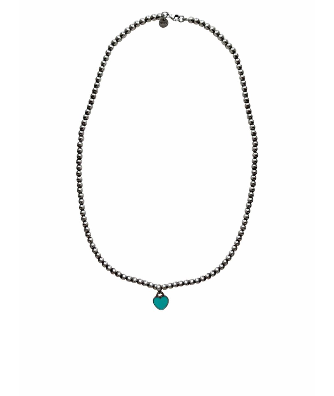 TIFFANY&CO Бирюзовая серебряная цепочка, фото 1