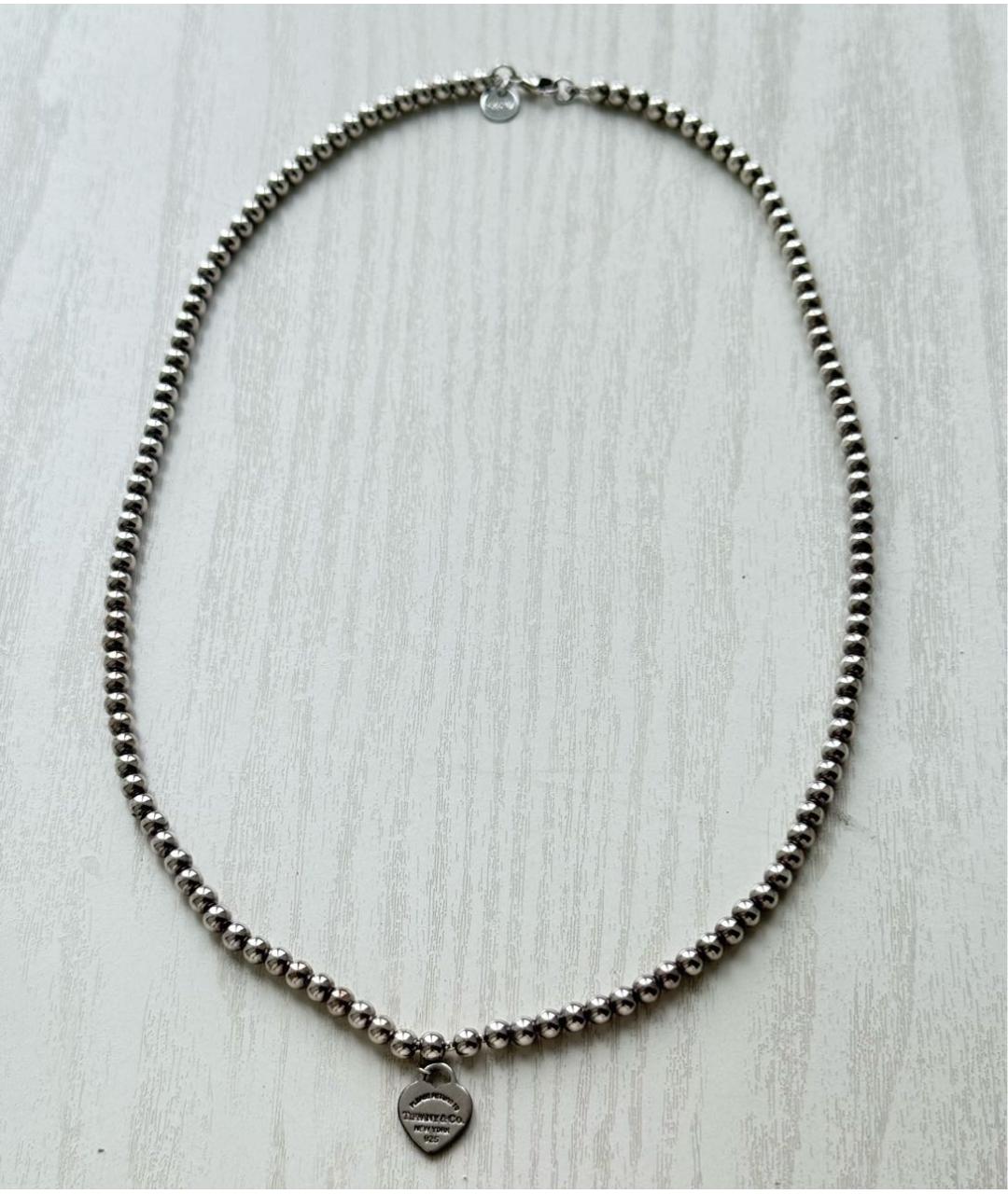 TIFFANY&CO Бирюзовая серебряная цепочка, фото 4