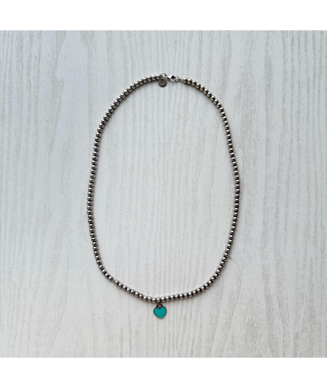 TIFFANY&CO Бирюзовая серебряная цепочка, фото 5