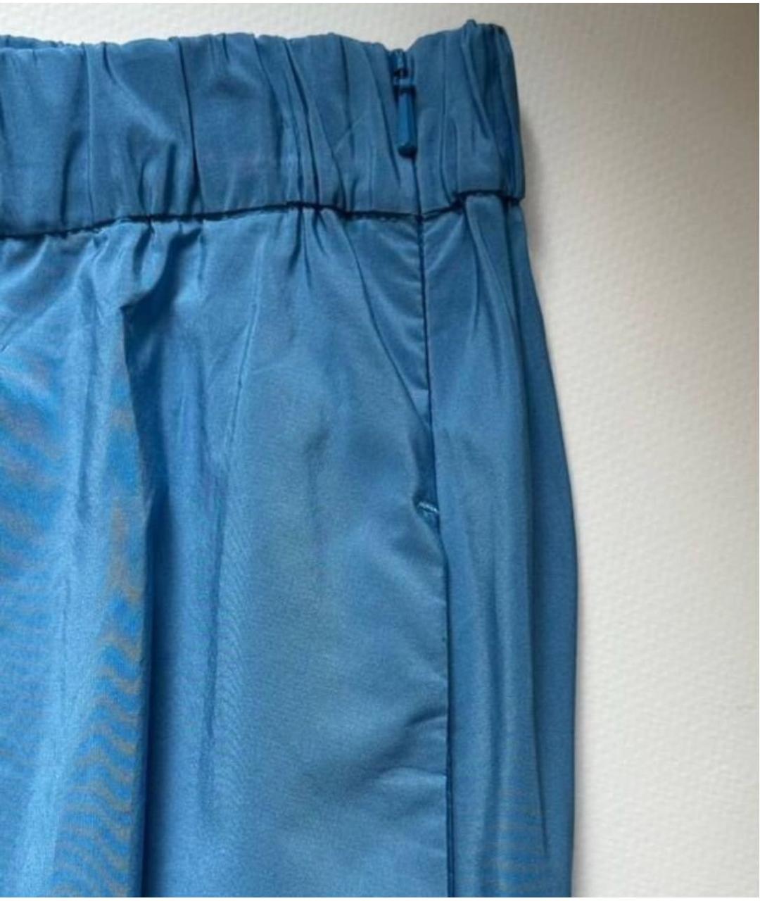 WEEKEND MAX MARA Голубой хлопковый костюм с юбками, фото 4