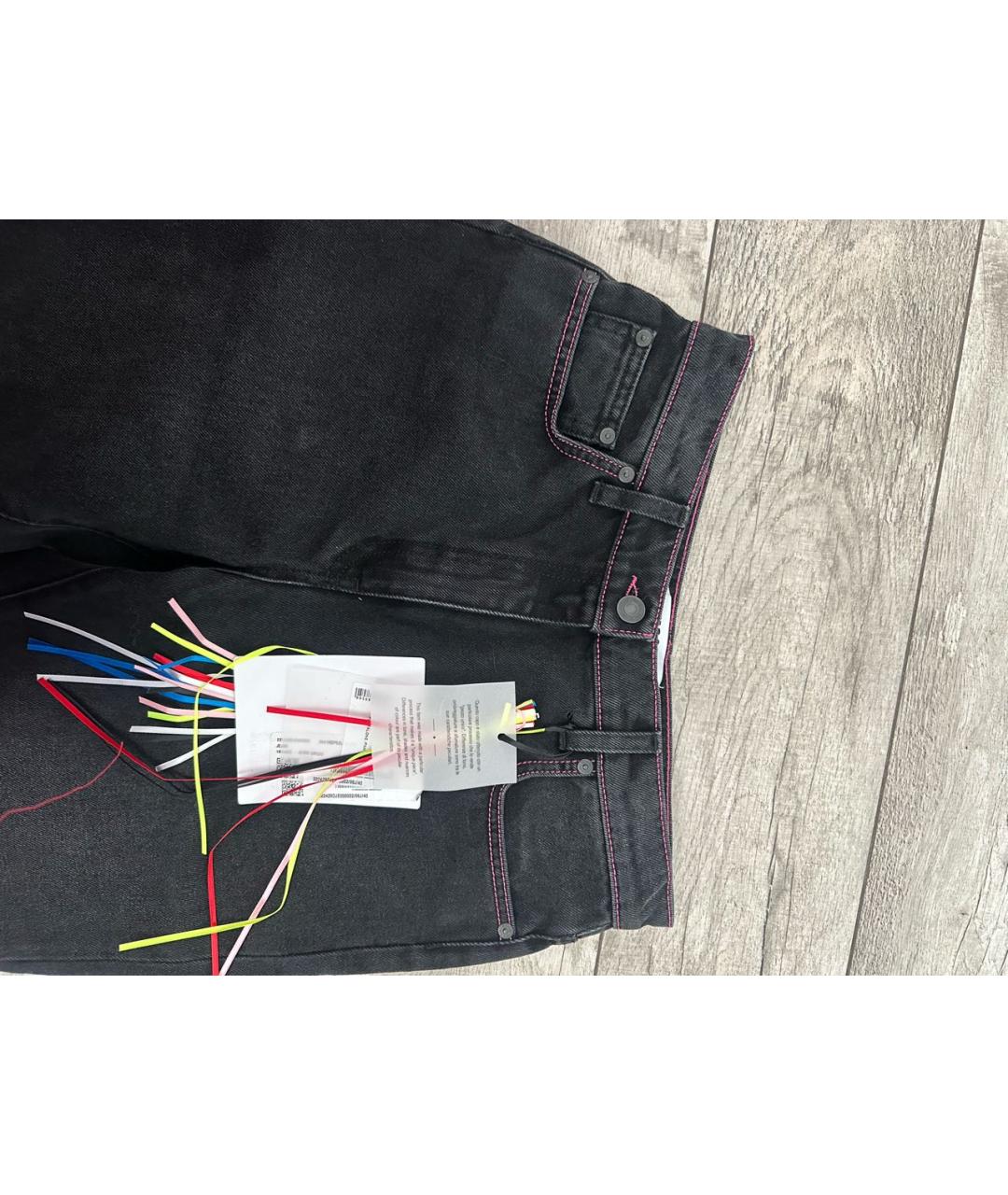 MSGM Черные хлопковые джинсы клеш, фото 5