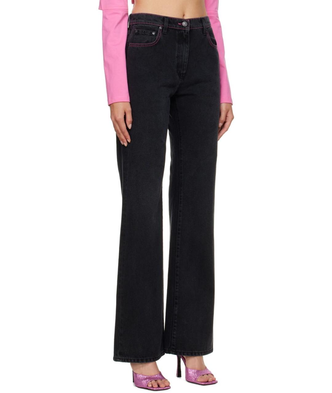 MSGM Черные хлопковые джинсы клеш, фото 2