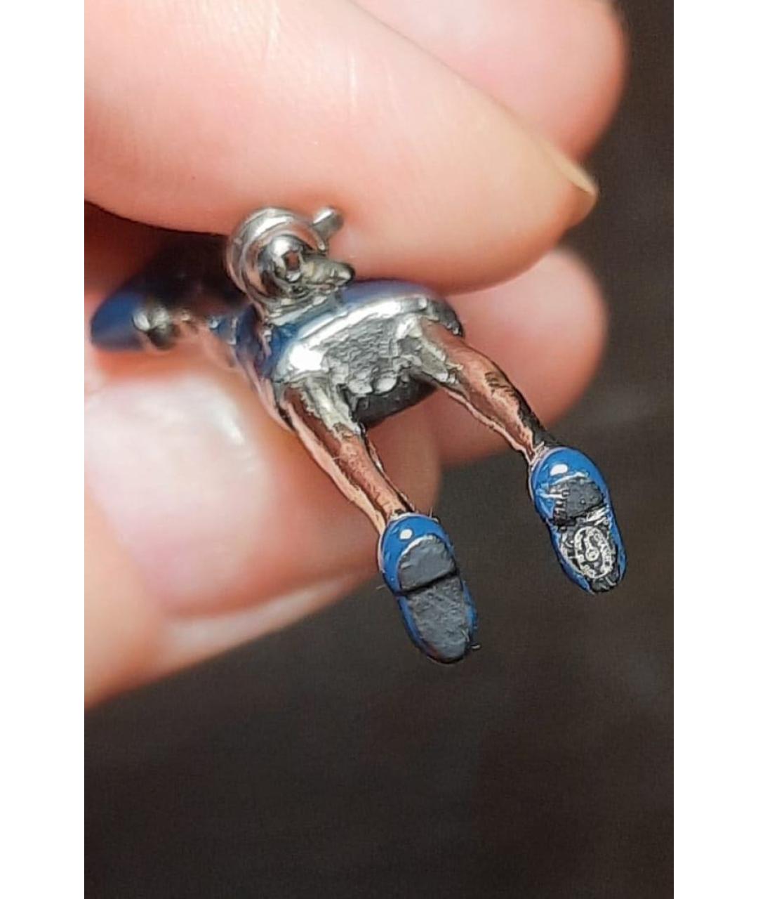 CHANEL Темно-синяя металлическая булавка / брошь, фото 3