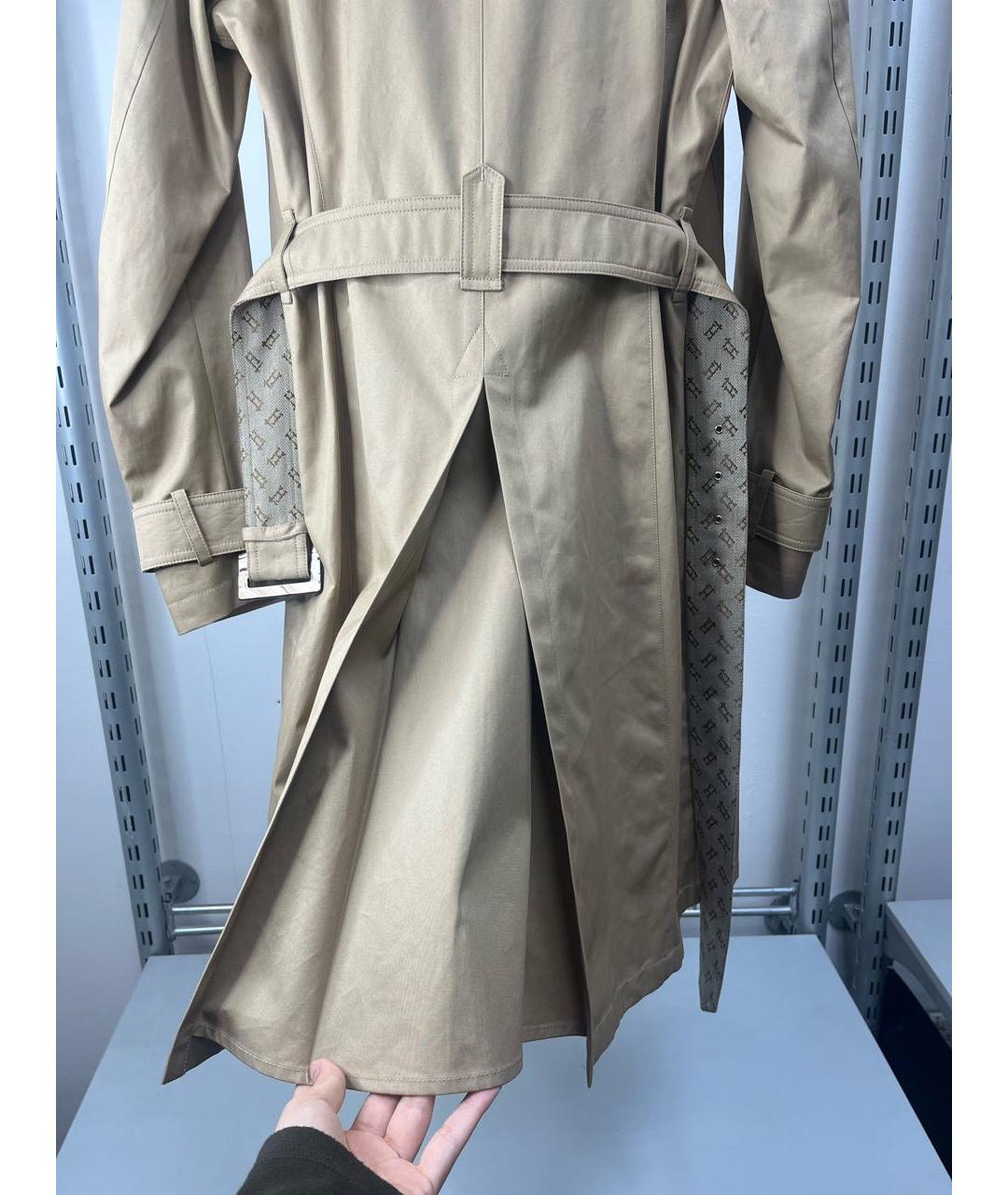 HERNO Бежевый хлопковый тренч/плащ, фото 6