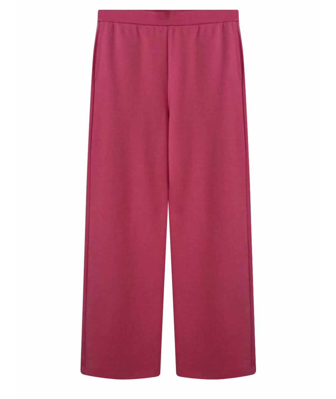 MAX MARA Розовые хлопковые спортивные брюки и шорты, фото 1