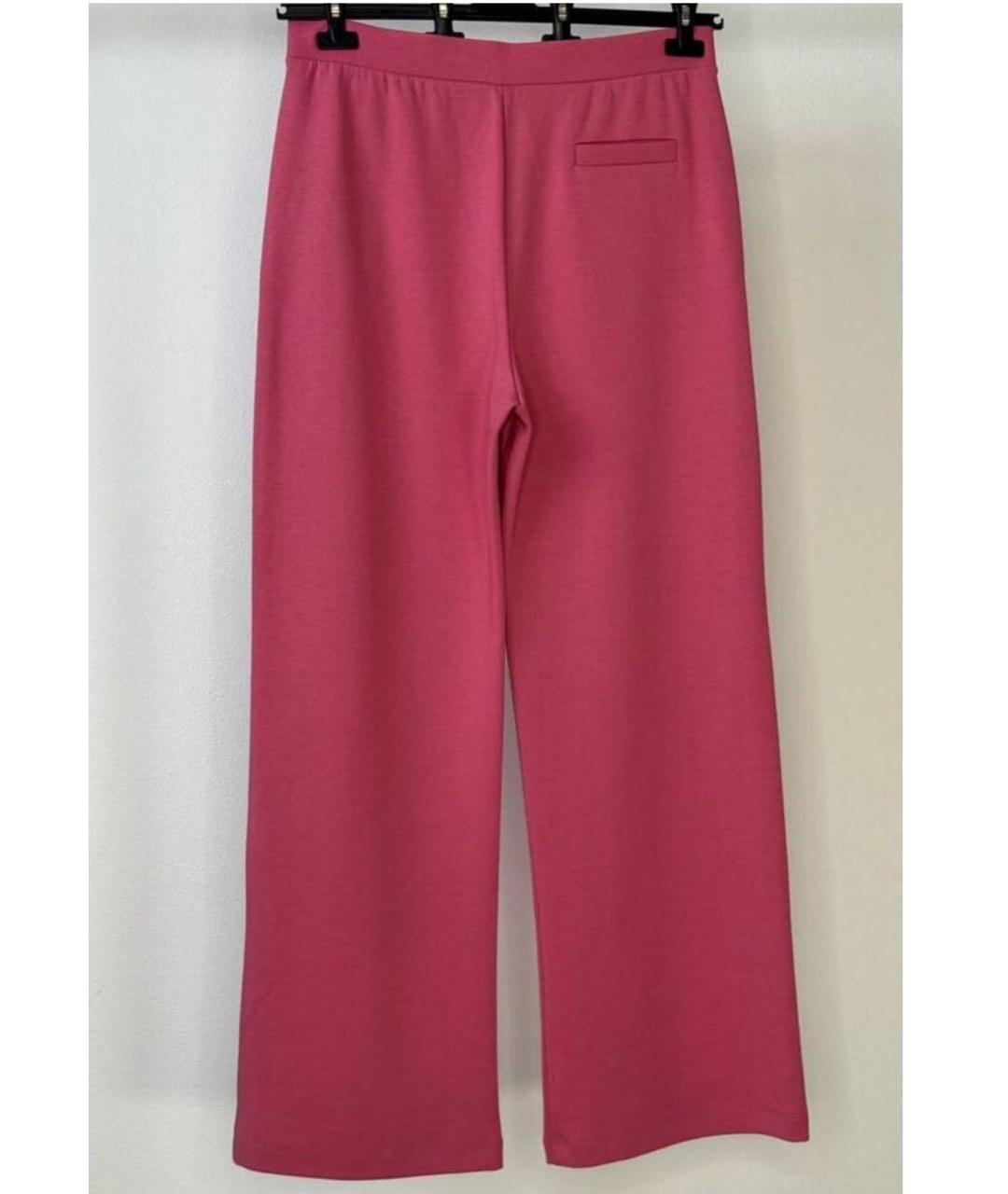 MAX MARA Розовые хлопковые спортивные брюки и шорты, фото 2