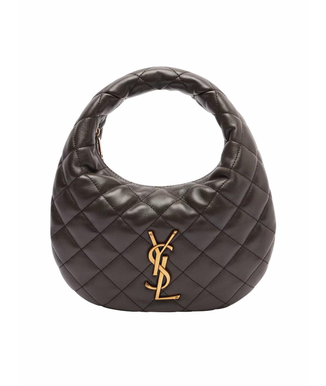 SAINT LAURENT Кожаная сумка с короткими ручками, фото 1