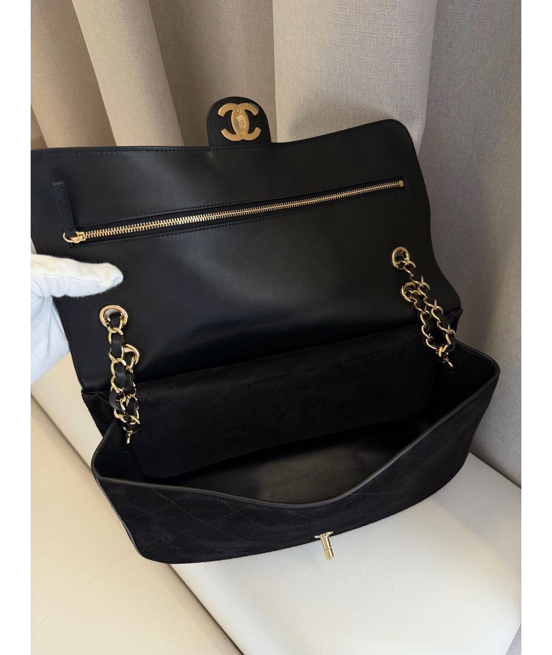 CHANEL Черная замшевая сумка через плечо, фото 4