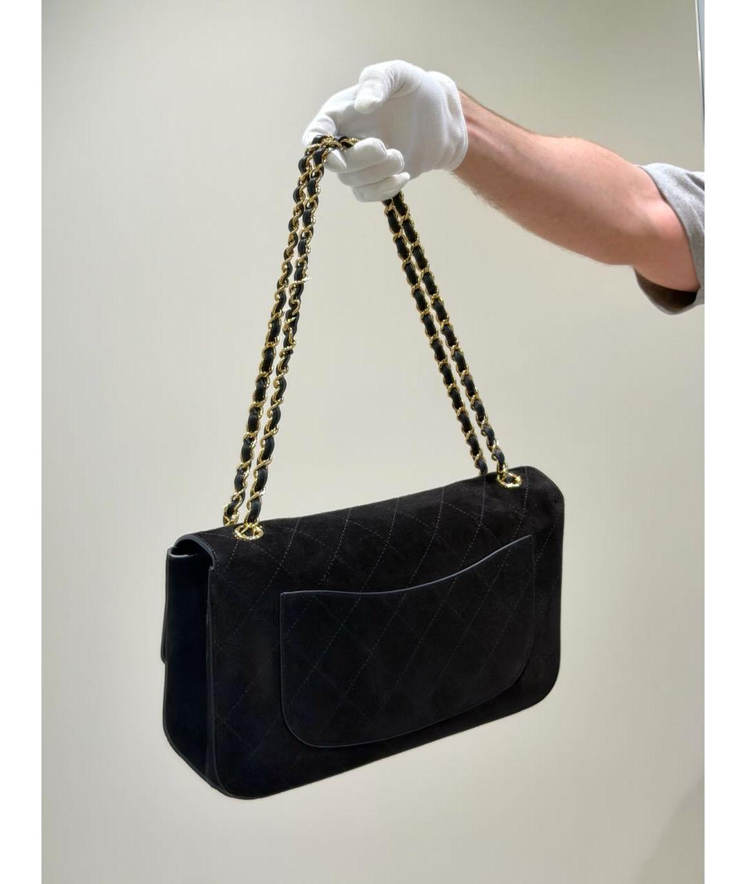CHANEL Черная замшевая сумка через плечо, фото 6