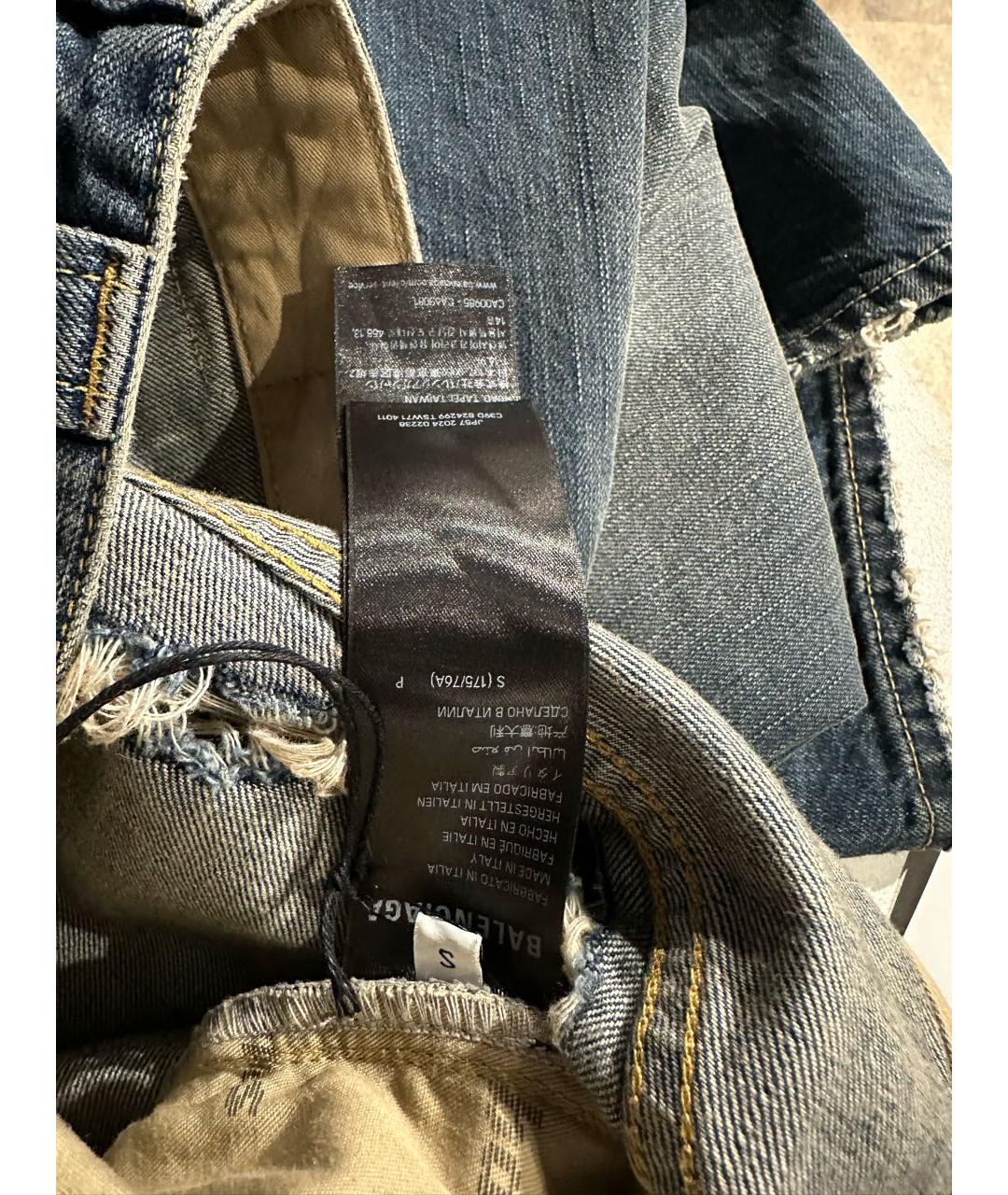 BALENCIAGA Темно-синие хлопковые джинсы, фото 6