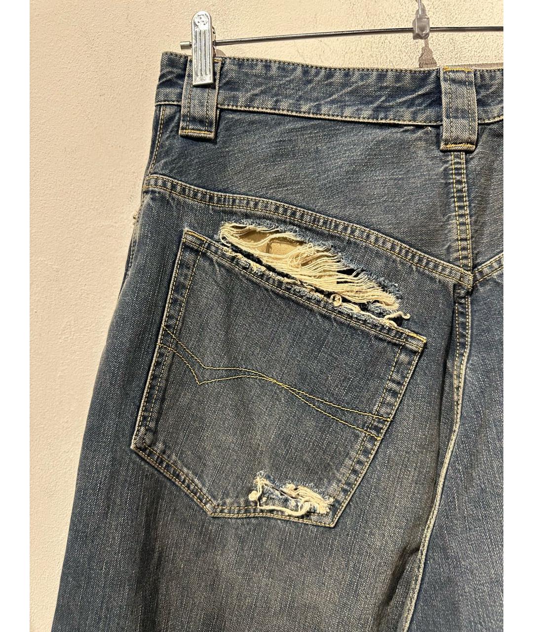 BALENCIAGA Темно-синие хлопковые джинсы, фото 4