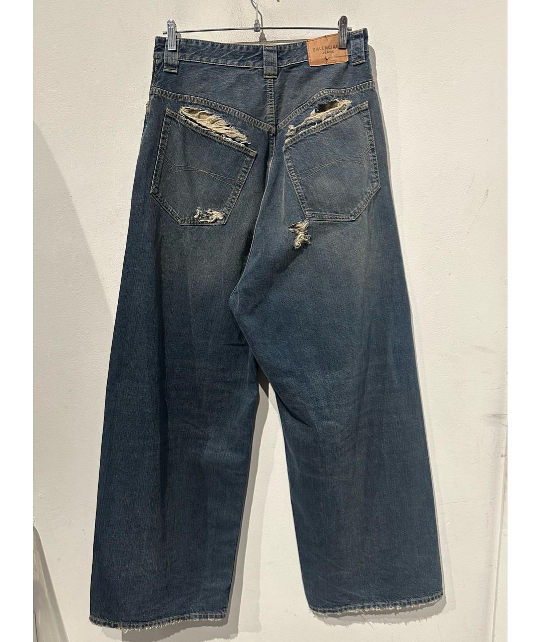 BALENCIAGA Темно-синие хлопковые джинсы, фото 2