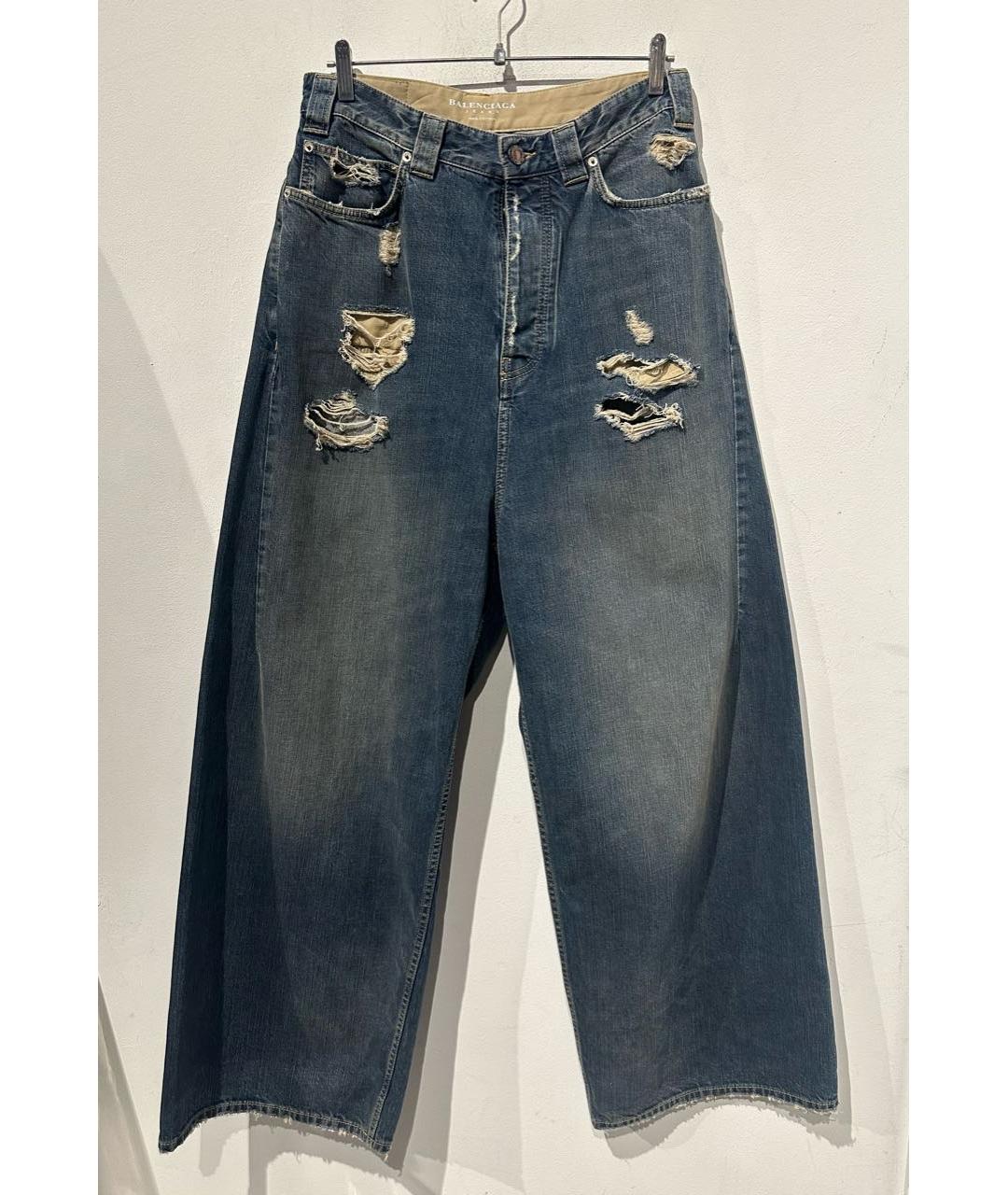 BALENCIAGA Темно-синие хлопковые джинсы, фото 8