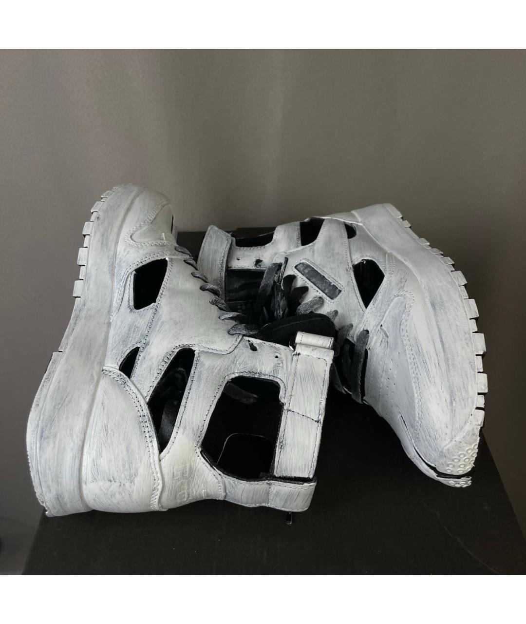 MAISON MARGIELA Мульти кожаные высокие кроссовки / кеды, фото 4