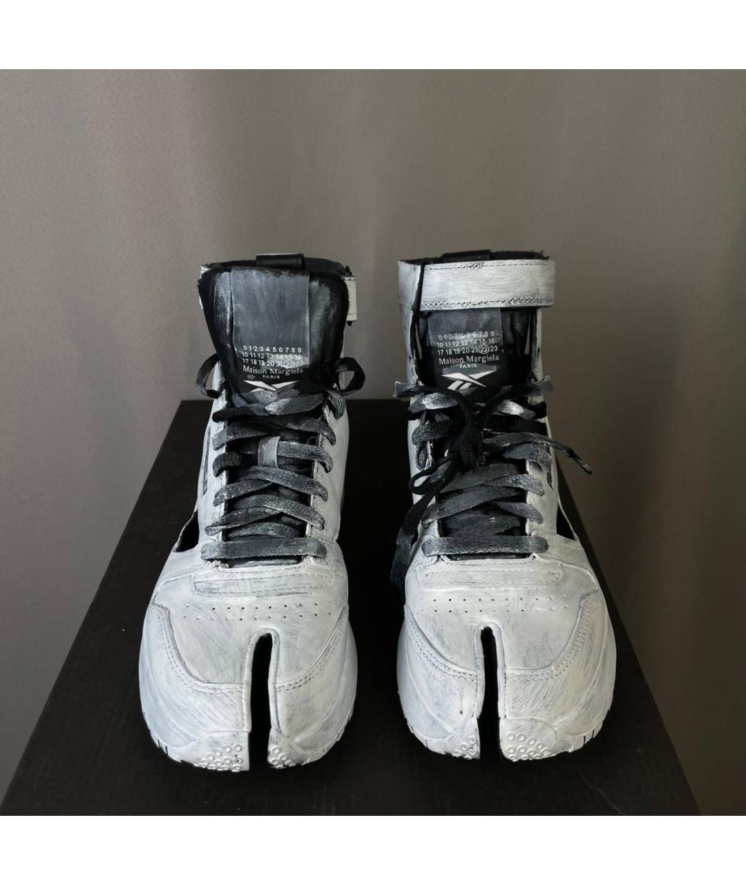MAISON MARGIELA Мульти кожаные высокие кроссовки / кеды, фото 2