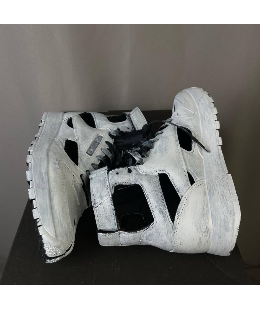 MAISON MARGIELA Мульти кожаные высокие кроссовки / кеды, фото 3