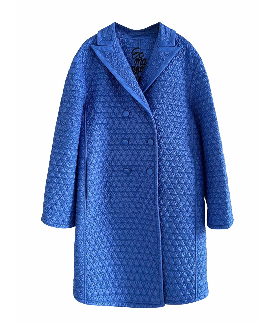 ERMANNO SCERVINO Синее пальто, фото 1