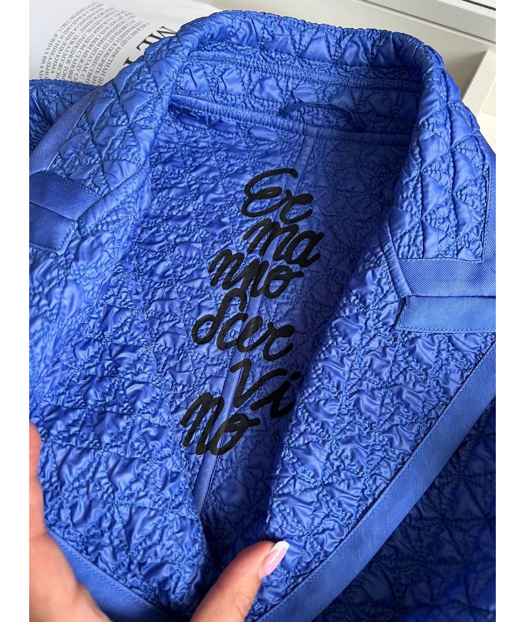 ERMANNO SCERVINO Синее пальто, фото 3