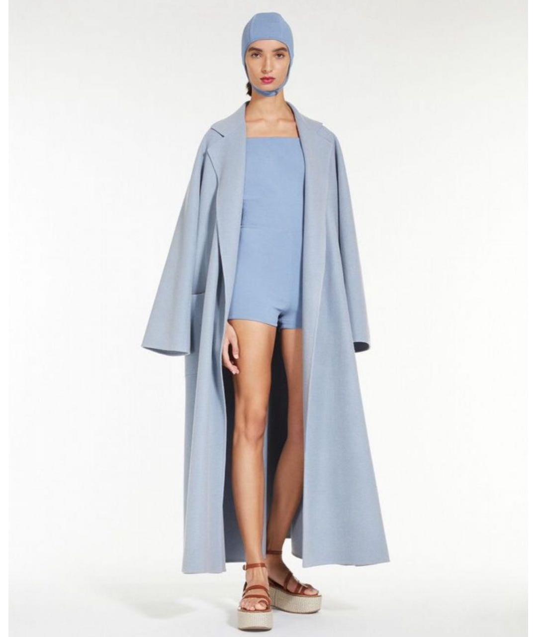 MAX MARA Голубой вискозный комбинезон, фото 7