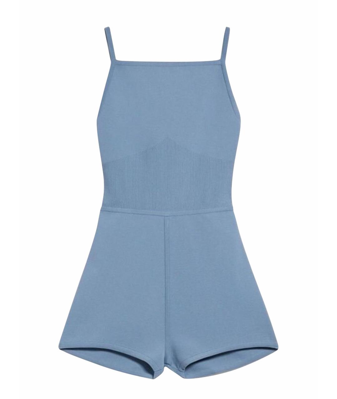 MAX MARA Голубой вискозный комбинезон, фото 1