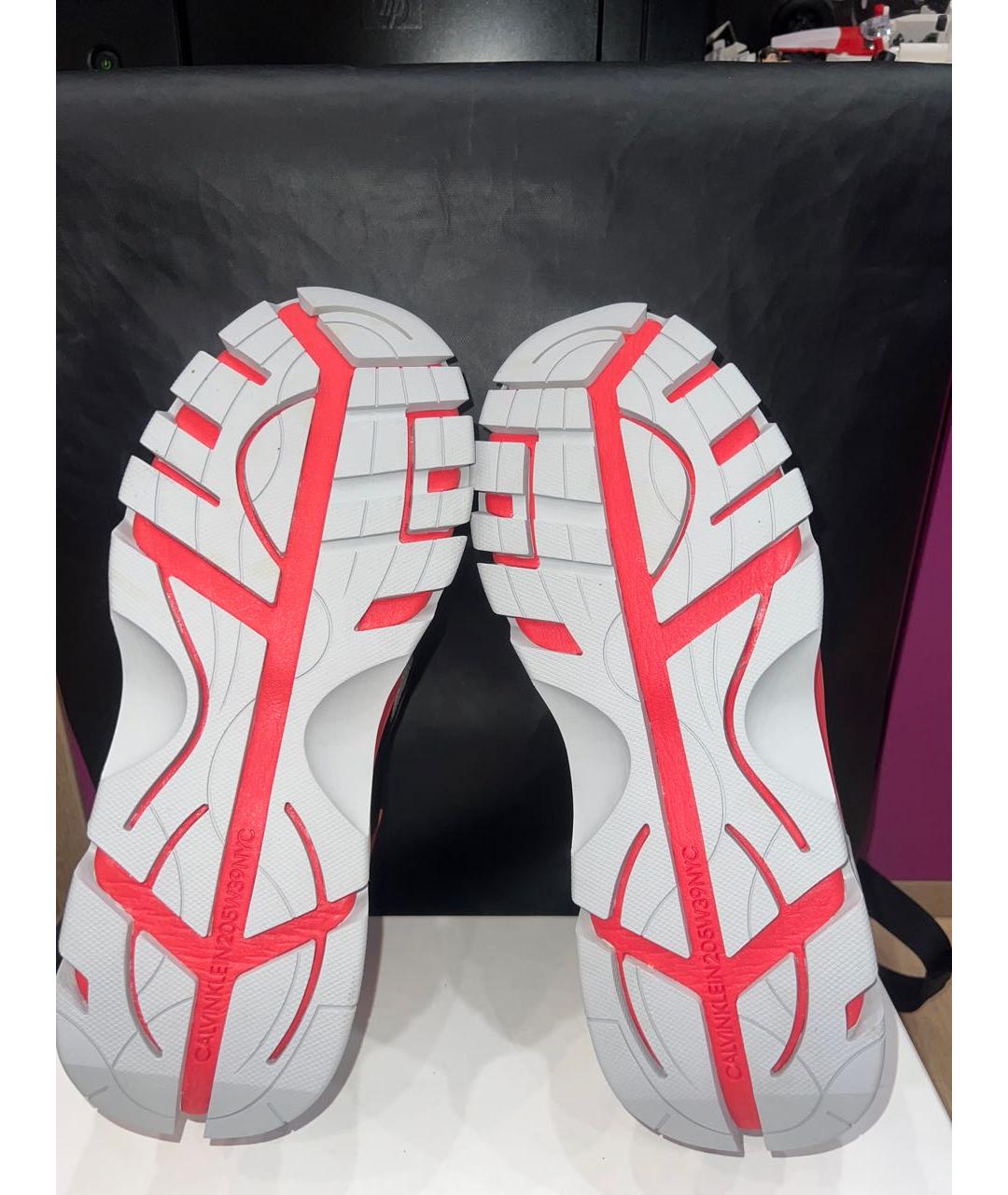 CALVIN KLEIN Кожаные низкие кроссовки / кеды, фото 5