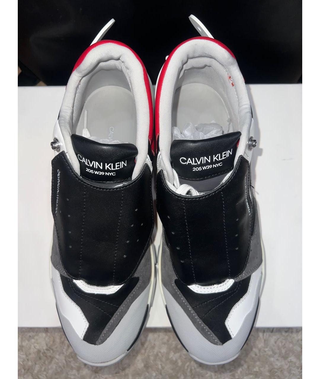 CALVIN KLEIN Кожаные низкие кроссовки / кеды, фото 4