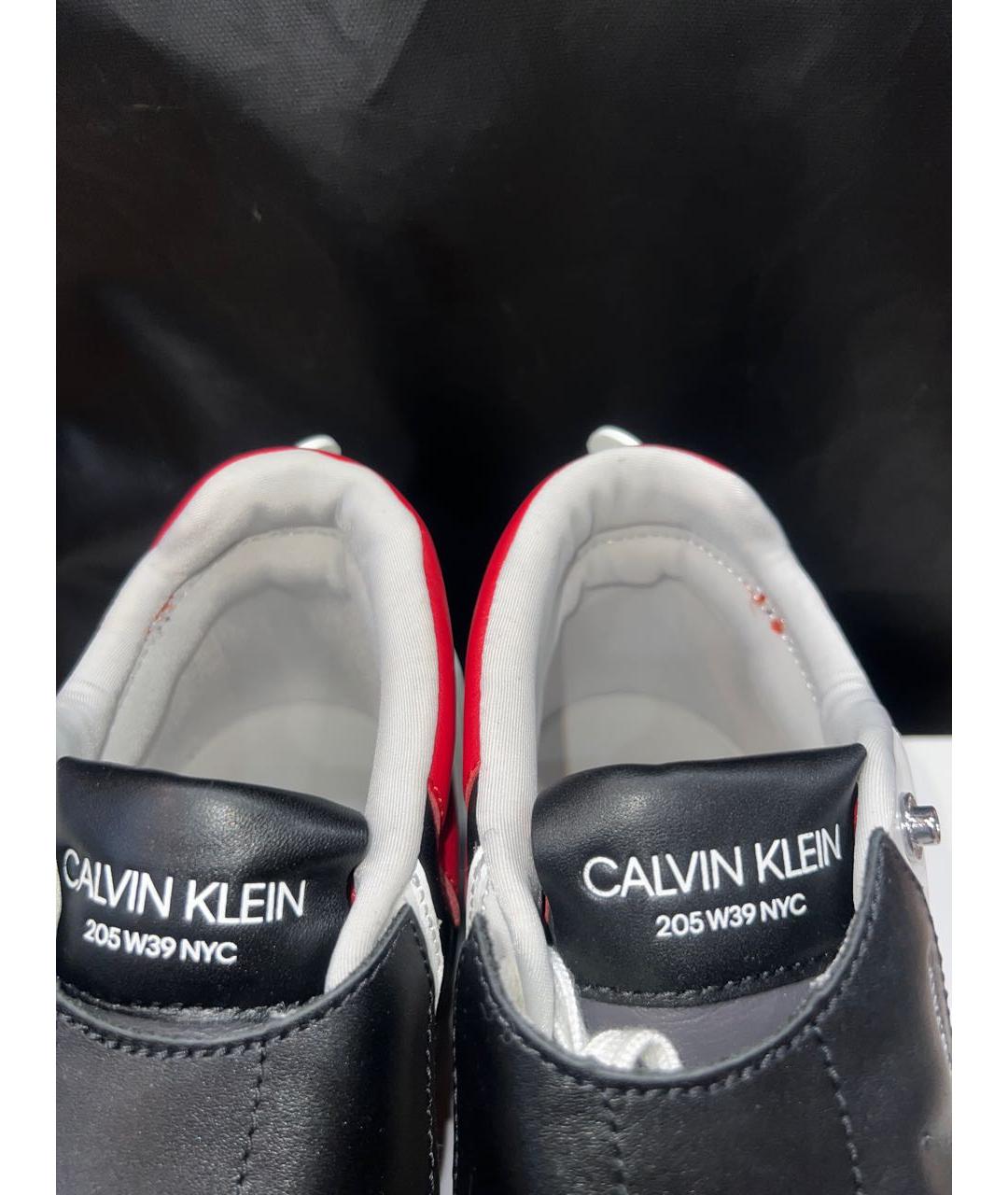 CALVIN KLEIN Кожаные низкие кроссовки / кеды, фото 3