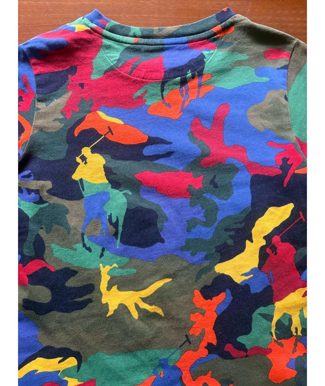 POLO RALPH LAUREN Мульти хлопковая детская футболка, фото 4