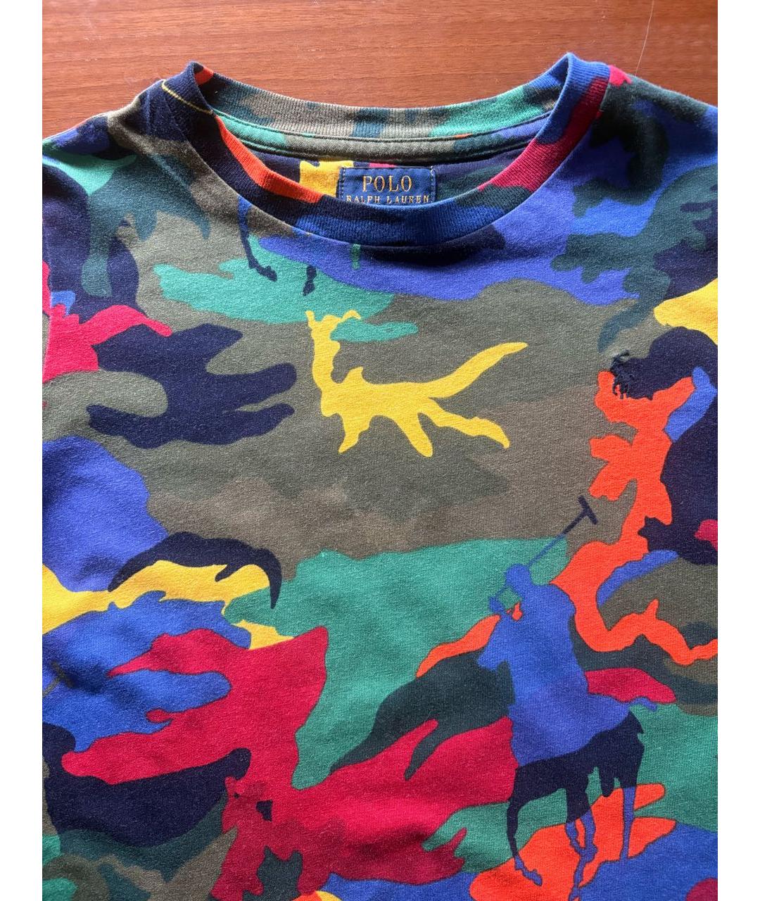 POLO RALPH LAUREN Мульти хлопковая детская футболка, фото 3