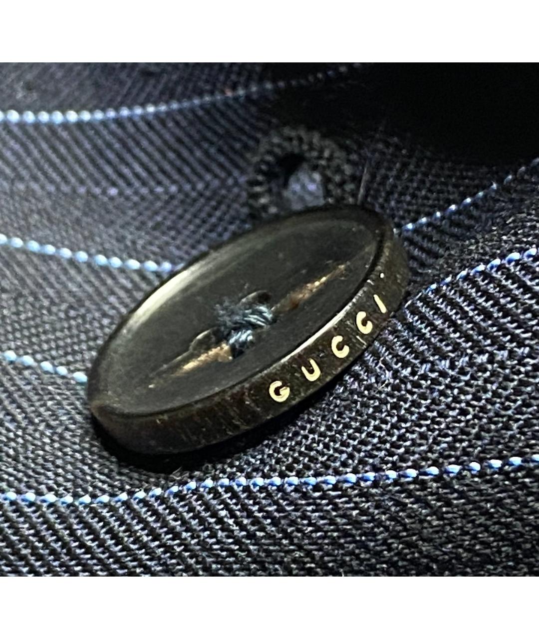 GUCCI Синий шерстяной пиджак, фото 5