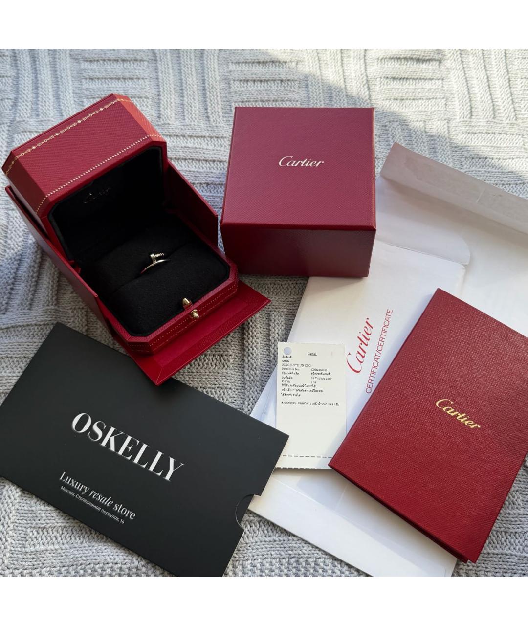 CARTIER Серое кольцо из белого золота, фото 2